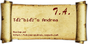 Tóbiás Andrea névjegykártya